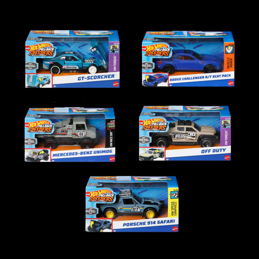 Hot Wheels Pull-Back Speeders -Choose Your Car- 1:43