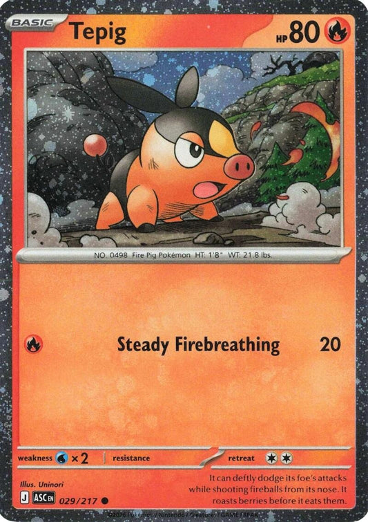 Tepig - 029/217 (Cosmos Holo) (029/217) (MCAP)