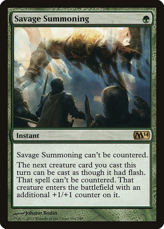 Savage Summoning (194) (M14)