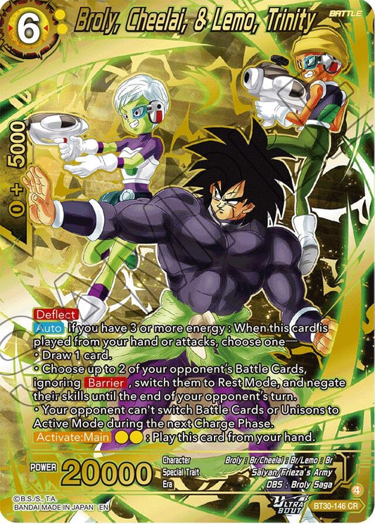 Broly, Cheelai, & Lemo, Trinity (BT30-146) (BT30)