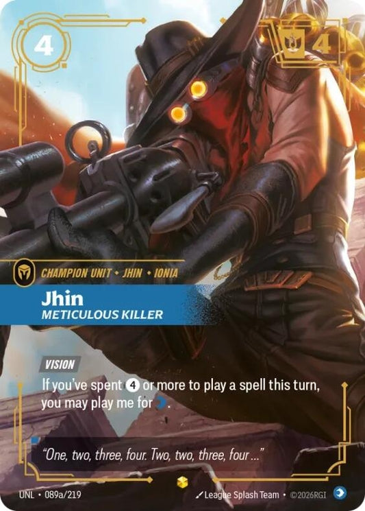 Jhin, Meticulous Killer (Alternate Art) (089a/219) (UNL)