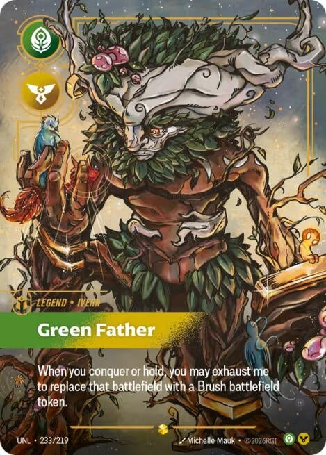 Ivern, Green Father (Overnumbered) (233/219) (UNL)