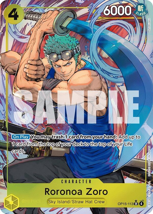 Roronoa Zoro (OP15-113) (Alternate Art) (OP15-113) (OP15-EB04)