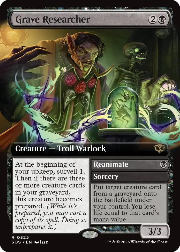 Grave Researcher (Extended Art) (325) (SOS)