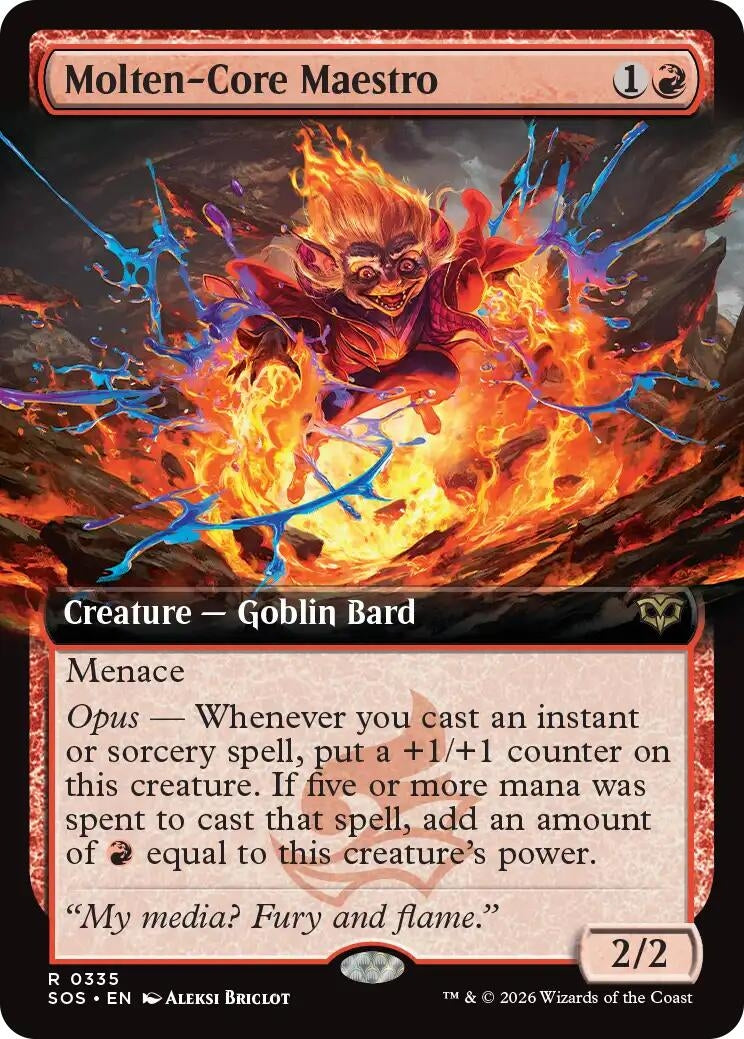 Molten-Core Maestro (Extended Art) (335) (SOS)
