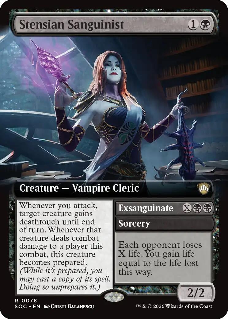 Stensian Sanguinist (Extended Art) (78) (SOC)
