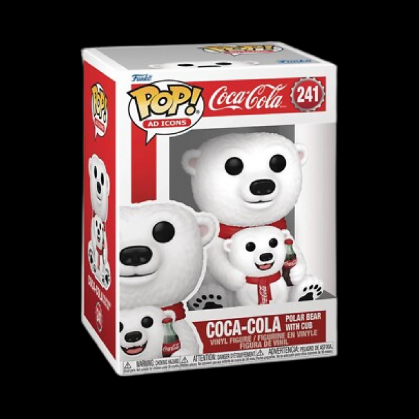 Coca Cola Polar Bear With Cub Funko Pop! Vinyl Figure #241 + Protector