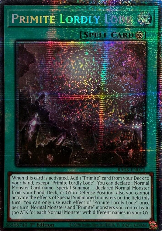 Primite Lordly Lode (Starlight Rare) (RA05-EN072) (RA05)