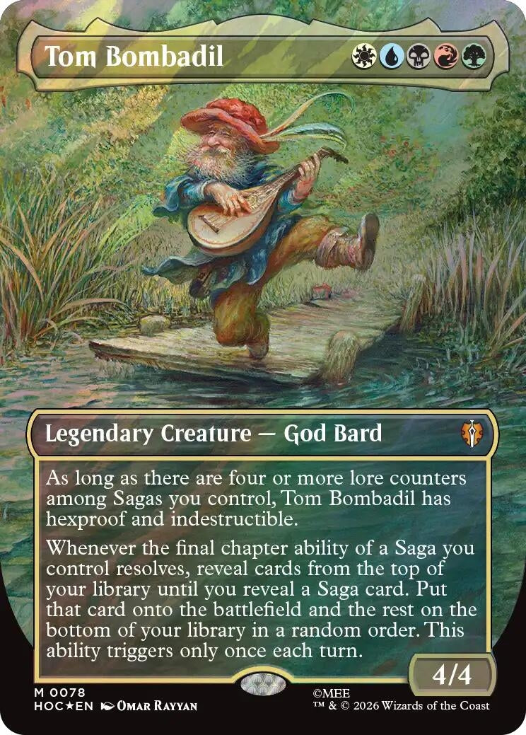 Tom Bombadil (Borderless) (Surge Foil) (78) (HOC)