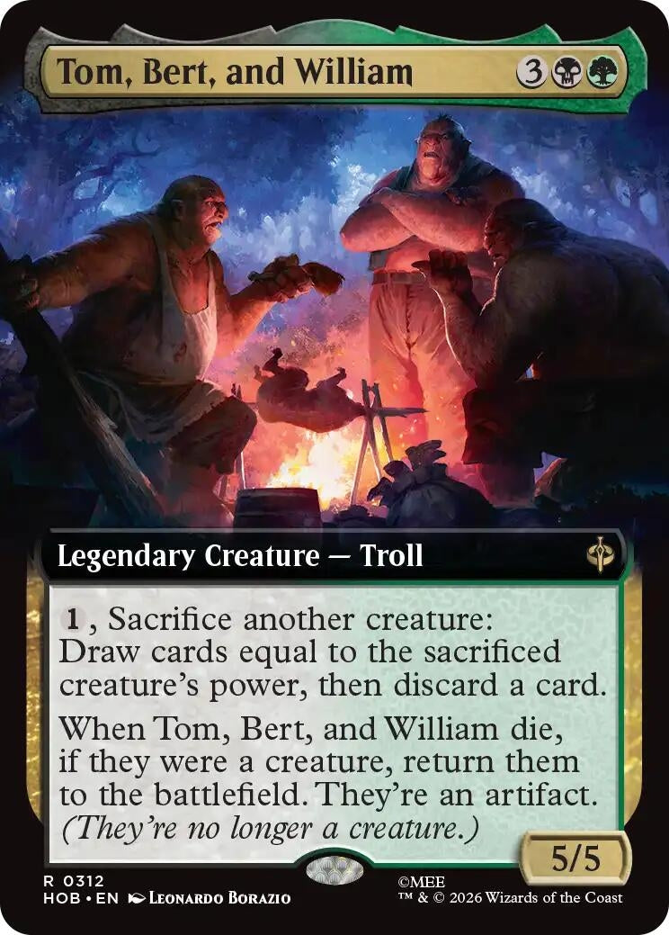 Tom, Bert, and William (Extended Art) (312) (HOB)