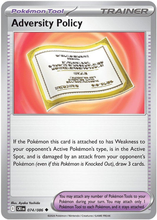 Adversity Policy (074/086) (CRI)