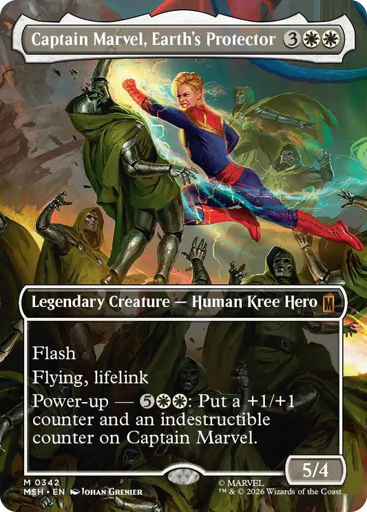 Captain Marvel, Earth's Protector (Borderless) (0342) (342) (MSH)