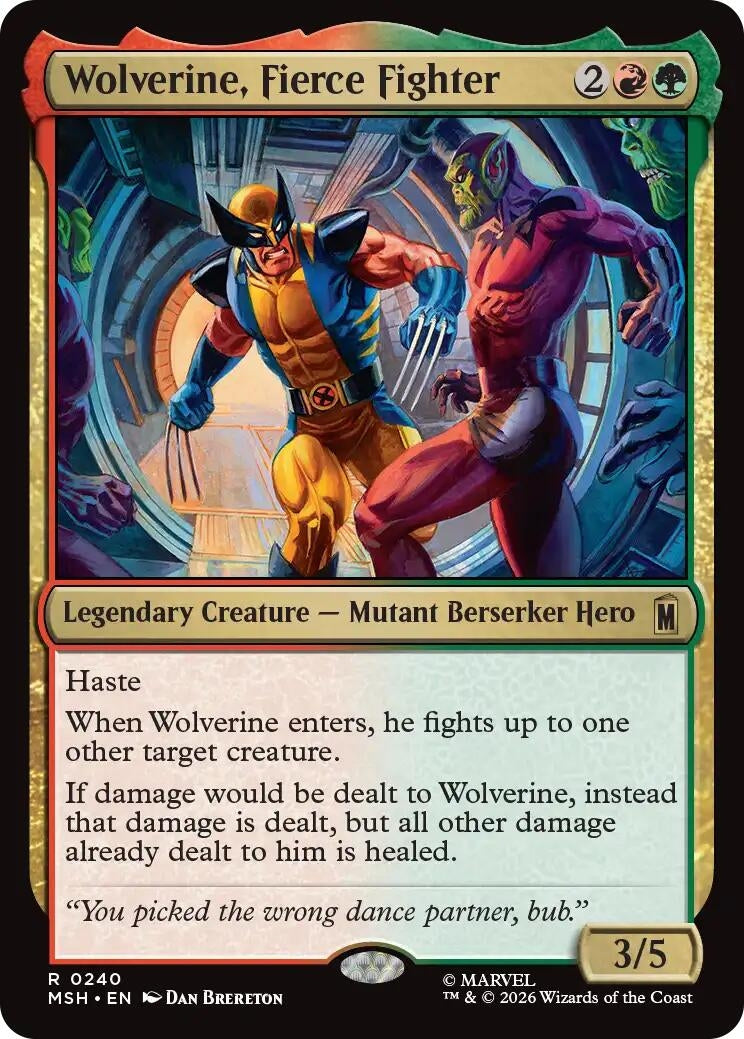 Wolverine, Fierce Fighter (240) (MSH)