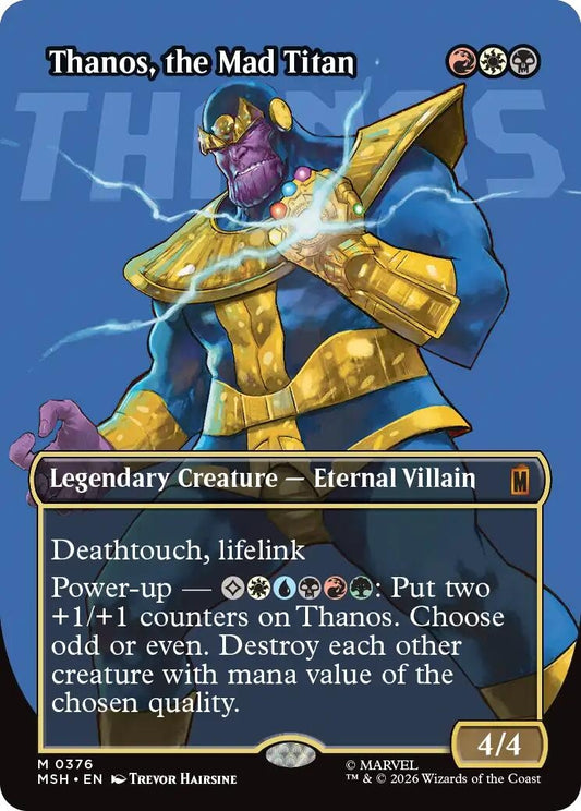 Thanos, the Mad Titan (Borderless) (0367) (376) (MSH)