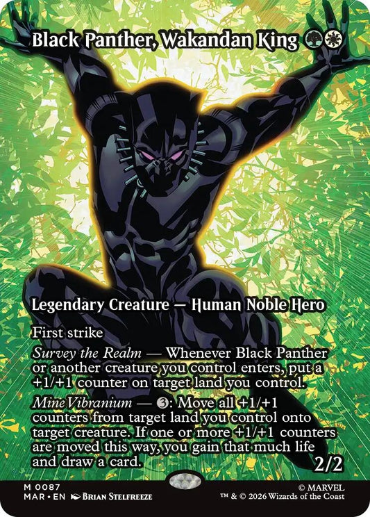 Black Panther, Wakandan King (Borderless) (87) (MAR)