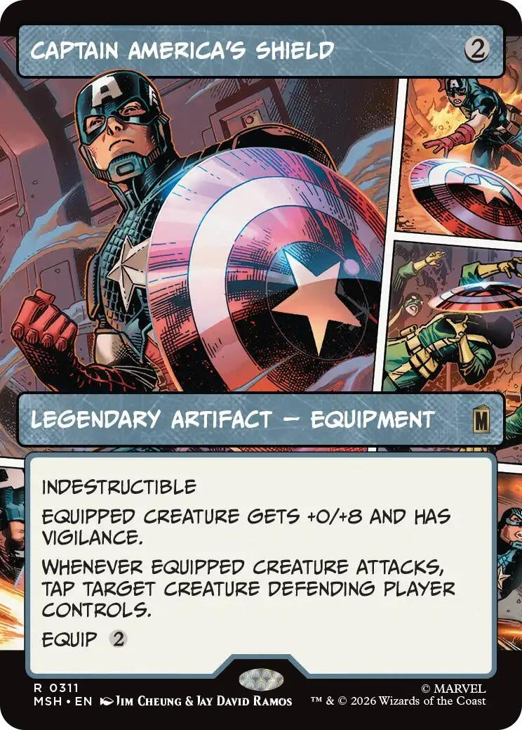 Captain America's Shield (Borderless) (0311) (311) (MSH)
