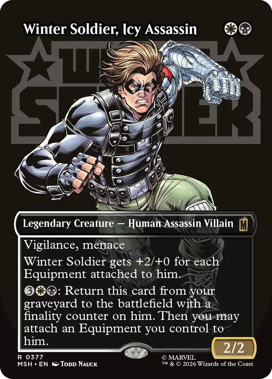 Winter Soldier, Icy Assassin (Borderless) (377) (MSH)