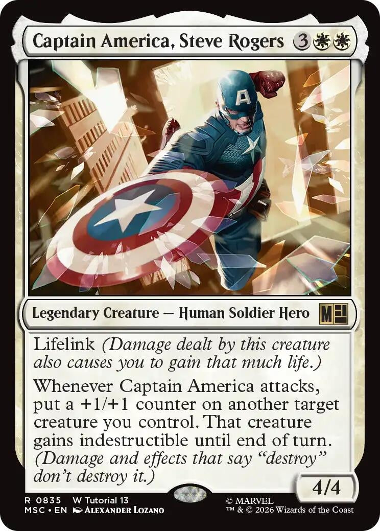 Captain America, Steve Rogers (0835) (835) (MSC)