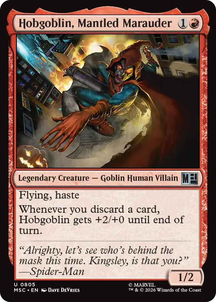 Hobgoblin, Mantled Marauder (805) (MSC)