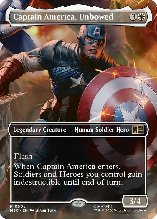 Captain America, Unbowed (Borderless) (505) (MSC)
