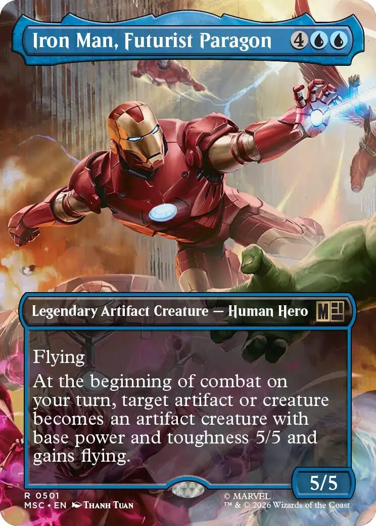 Iron Man, Futurist Paragon (Borderless) (501) (MSC)
