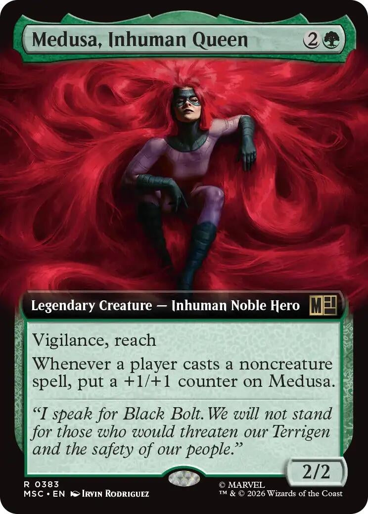 Medusa, Inhuman Queen (Extended Art) (383) (MSC)