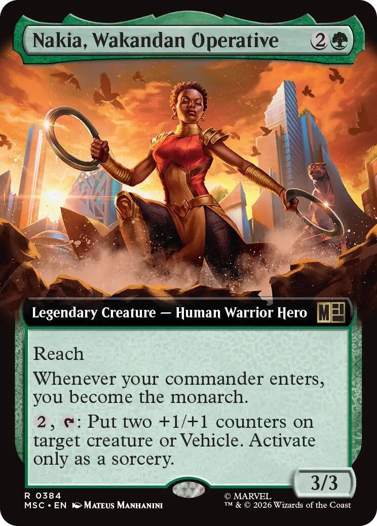 Nakia, Wakandan Operative (Extended Art) (384) (MSC)