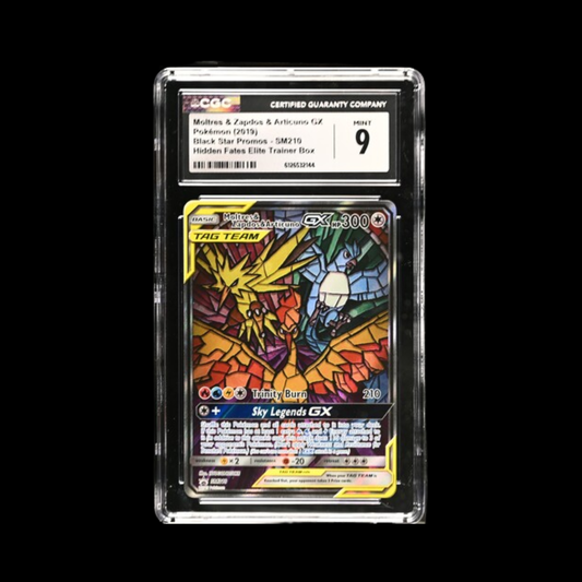 Pokemon Slab Moltres & Zapdos & Articuno GX SM210 CGC 9 Mint 2019