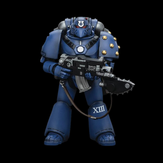 Joy Toy Warhammer: The Horus Heresy Ultramarines Mk VI Squad with Bolter and Chainblade 1:18 Scale Action Figure