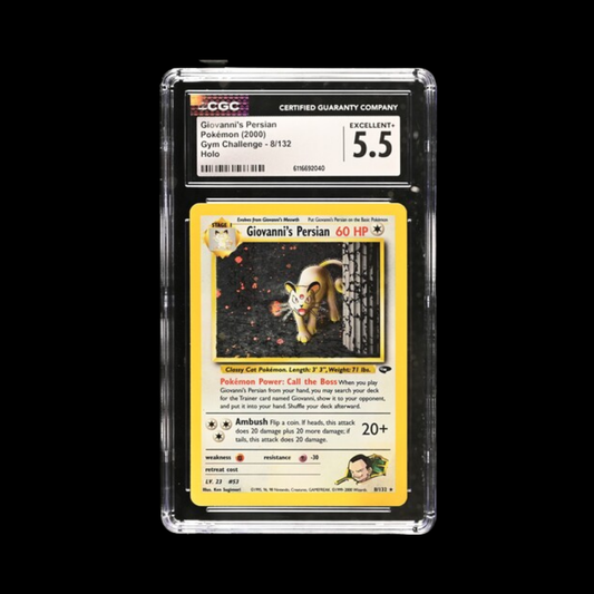 Pokemon Slab Giovanni's Persian Holo 8 CGC 5.5 2000