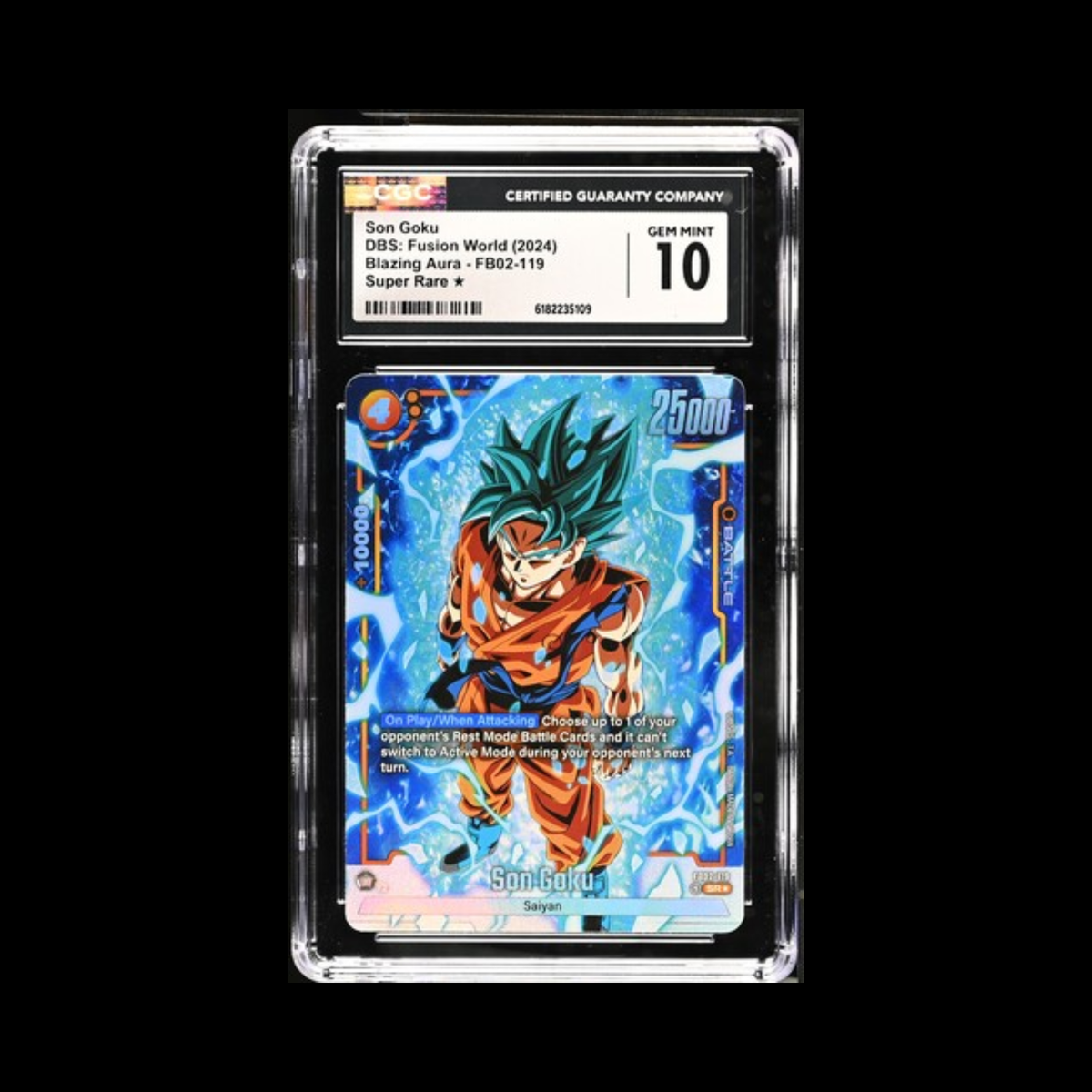 Dragon Ball Super Fusion World Slab Son Goku FB02-119 CGC 10 2024