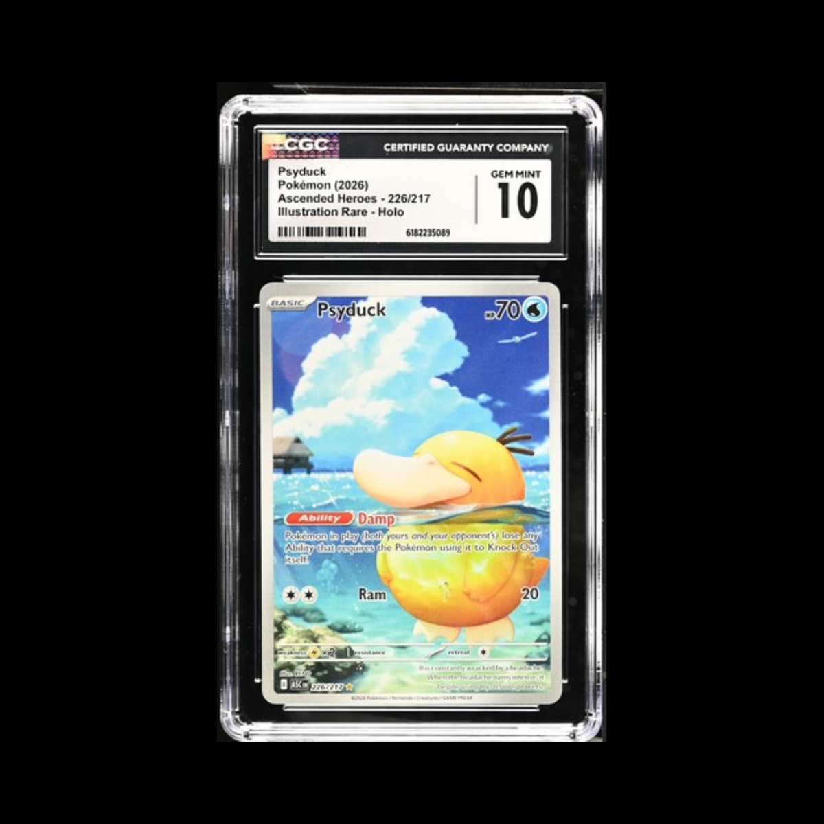 Pokemon Slab Psyduck 226 CGC 10 Gem 2026
