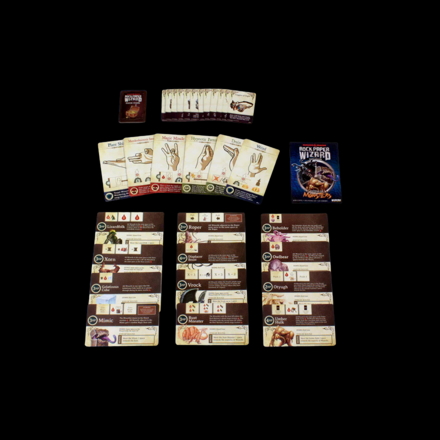 Dungeons & Dragons D&D Rock Paper Wizard Fistful Of Monsters Expansion