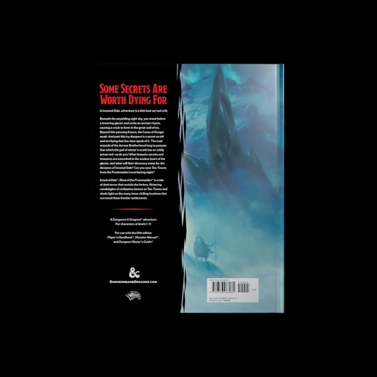 Dungeons & Dragons D&D Icewind Dale Rime Of The Frostmaiden Hard Cover RPG Book