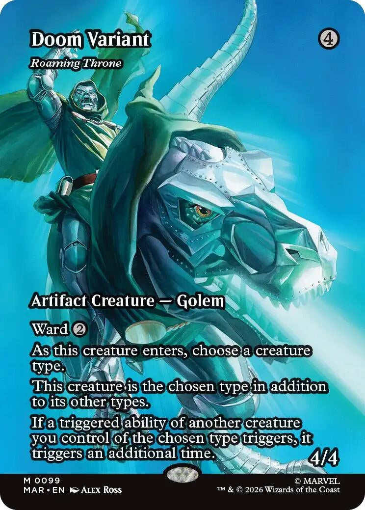 Doom Variant - Roaming Throne (Borderless) (99) (MAR)