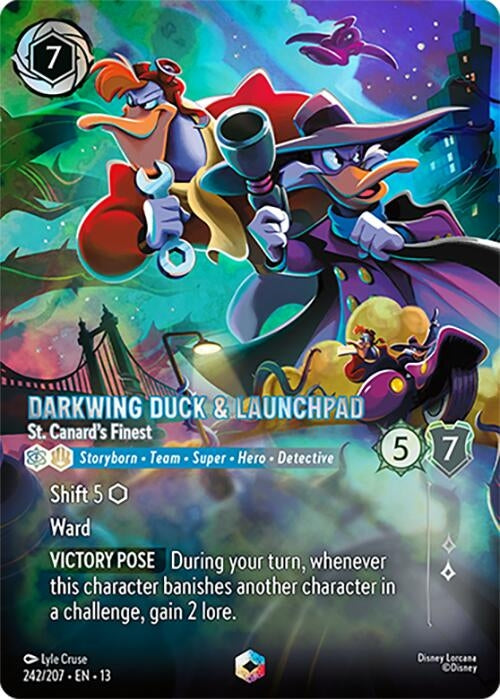Darkwing Duck & Launchpad - St. Canard's Finest (Enchanted) (242/207) (13)