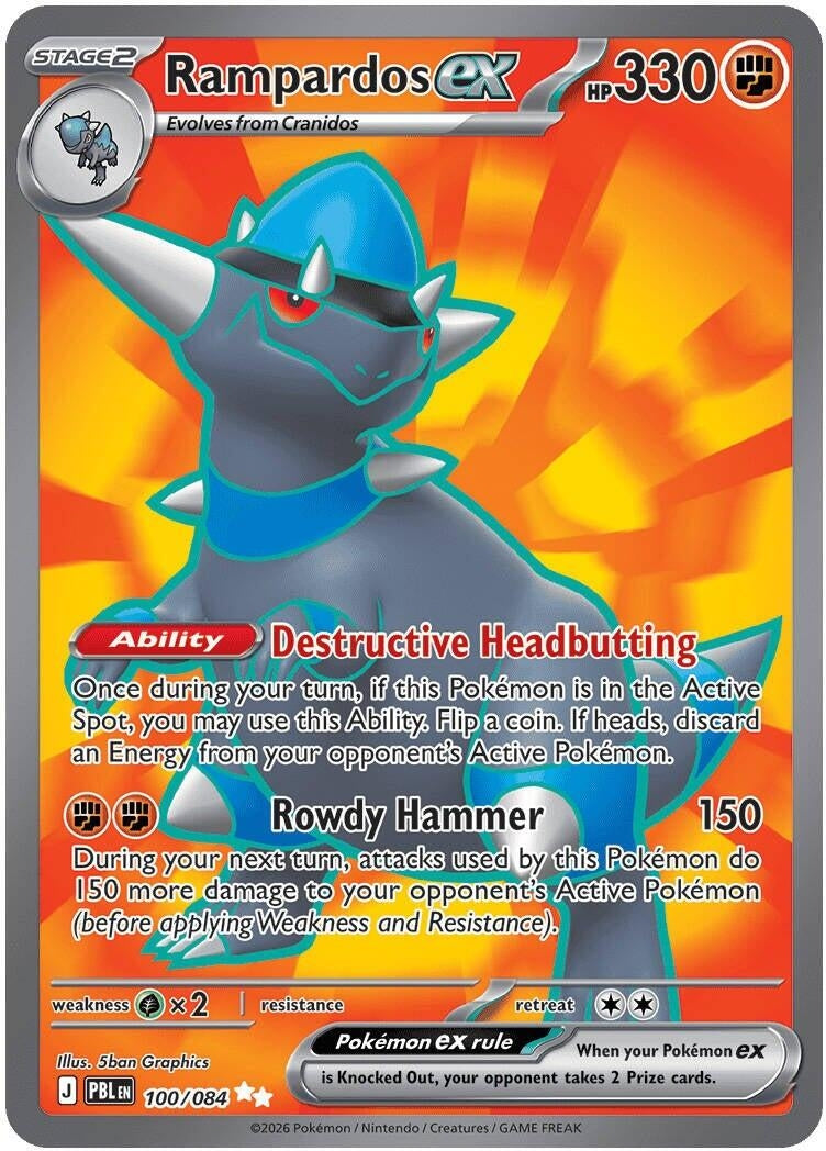 Rampardos ex (100/084) (PBL)