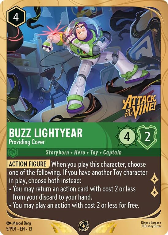 Buzz Lightyear - Providing Cover (Prerelease Promo) (5) (DLPC)