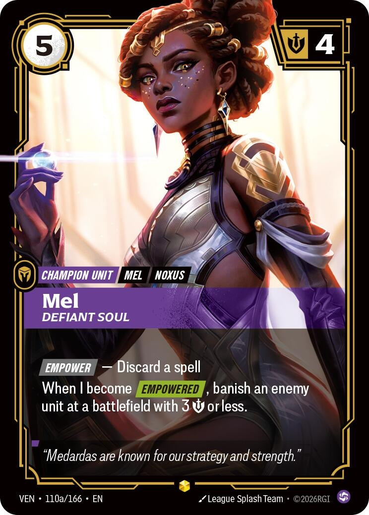 Mel, Defiant Soul (Alternate Art) (110a/166) (VEN)