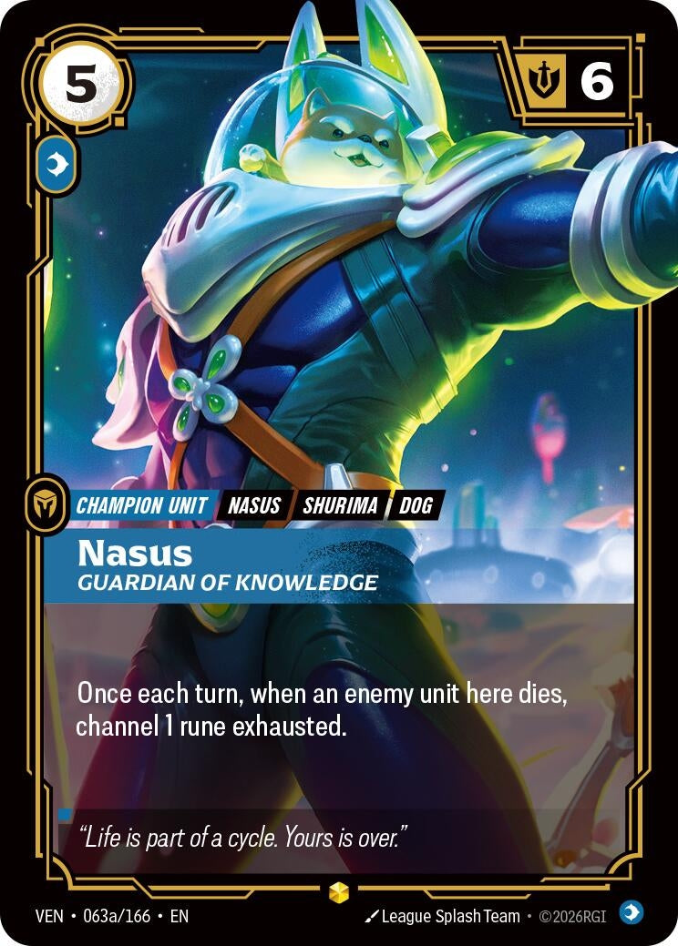 Nasus, Guardian of Knowledge (Alternate Art) (063a/166) (VEN)
