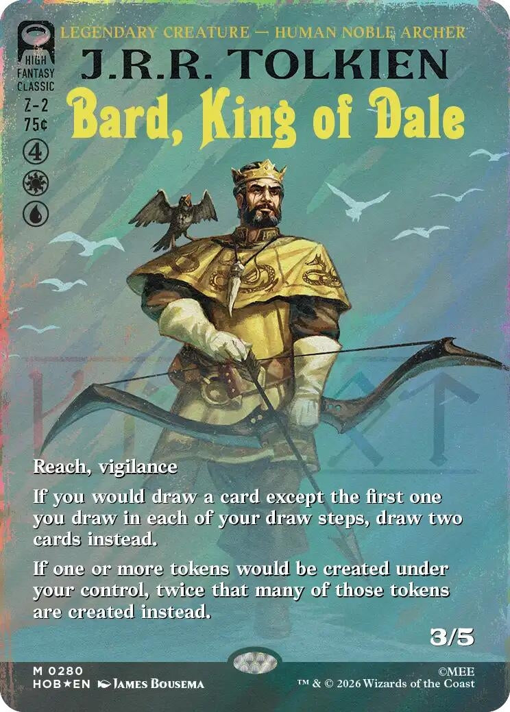 Bard, King of Dale (Borderless) (Surge Foil) (280) (HOB)