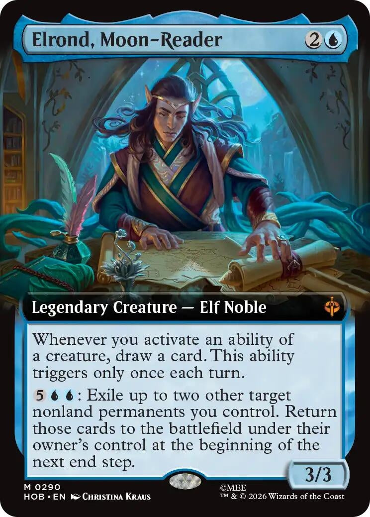 Elrond, Moon-Reader (Extended Art) (290) (HOB)