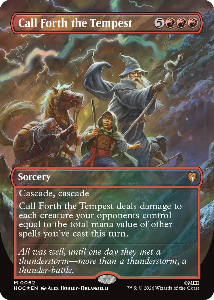Call Forth the Tempest (Borderless) (Surge Foil) (62) (HOC)