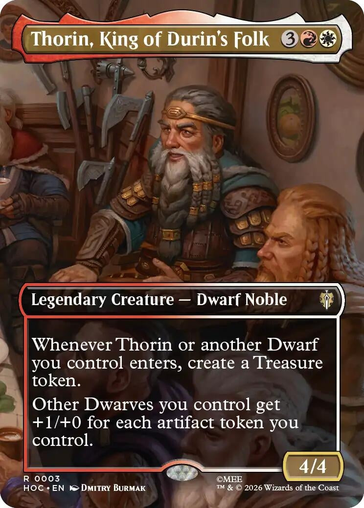 Thorin, King of Durin's Folk (Borderless) (3) (HOC)