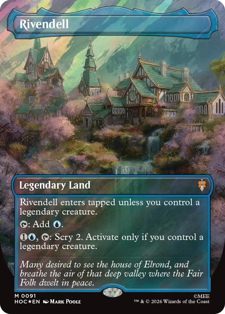 Rivendell (Borderless) (Surge Foil) (91) (HOC)