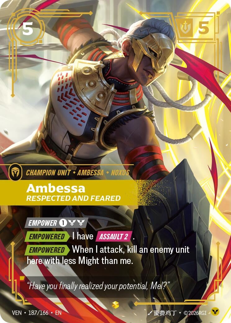 Ambessa, Respected and Feared (Overnumbered) (187/166) (VEN)