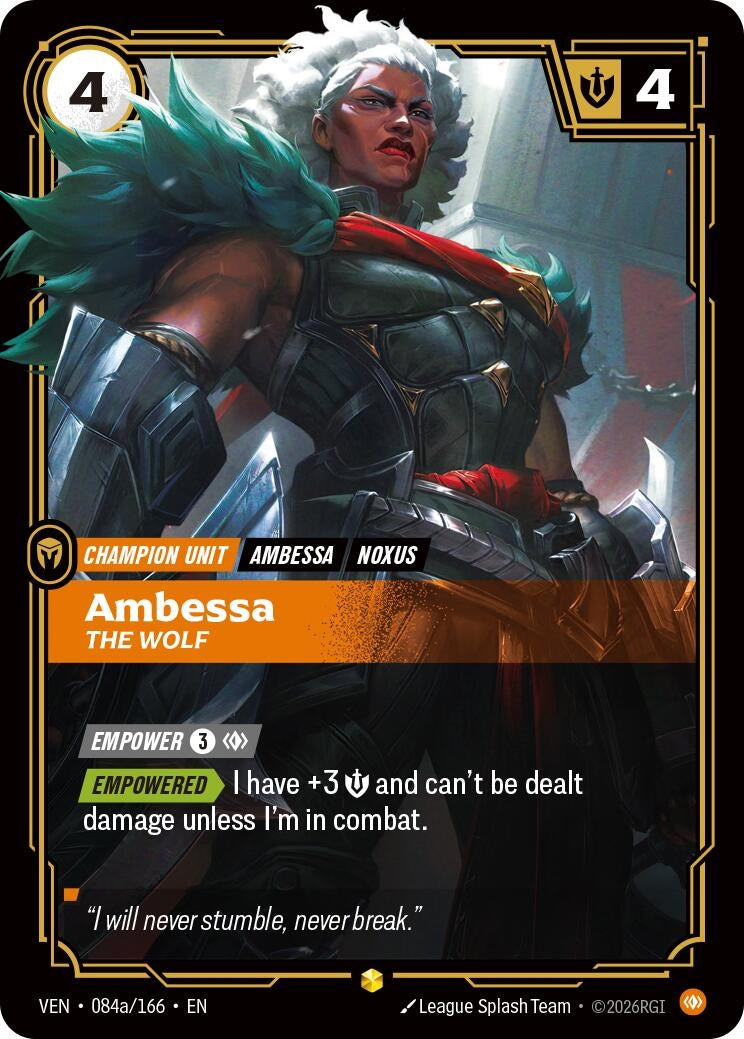 Ambessa, The Wolf (Alternate Art) (084a/166) (VEN)