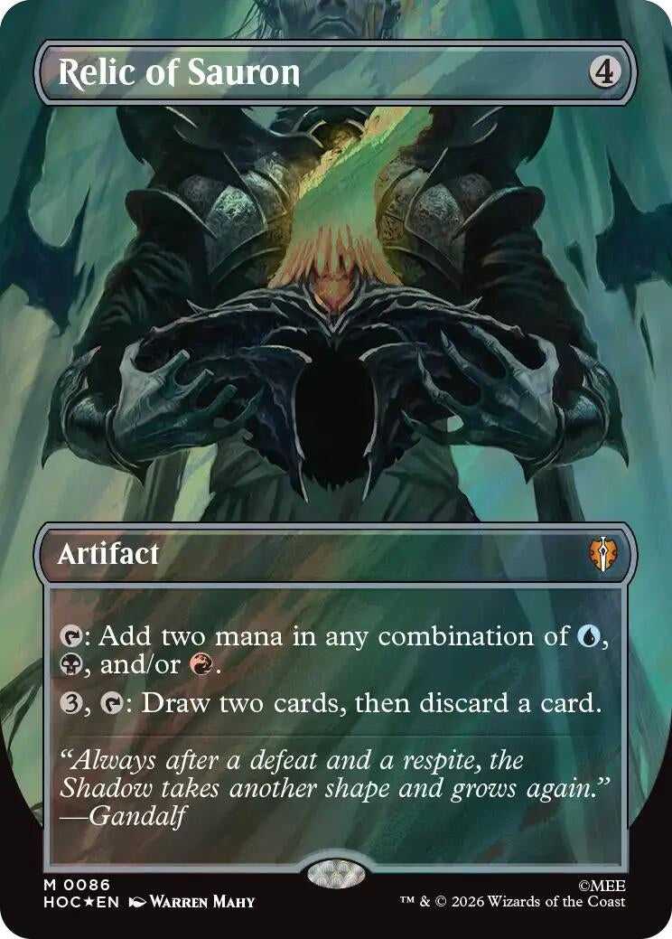 Relic of Sauron (Borderless) (Surge Foil) (86) (HOC)