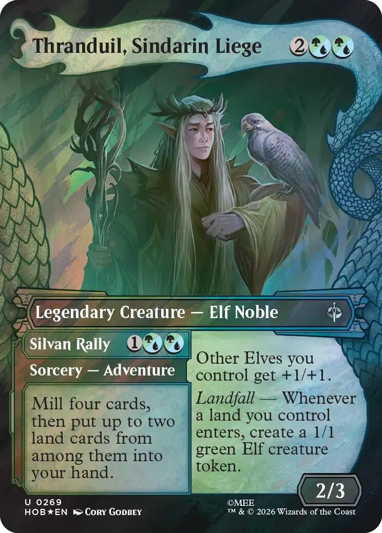 Thranduil, Sindarin Liege (Showcase) (Surge Foil) (269) (HOB)