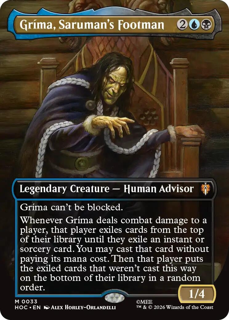 Grima, Saruman's Footman (Borderless) (33) (HOC)